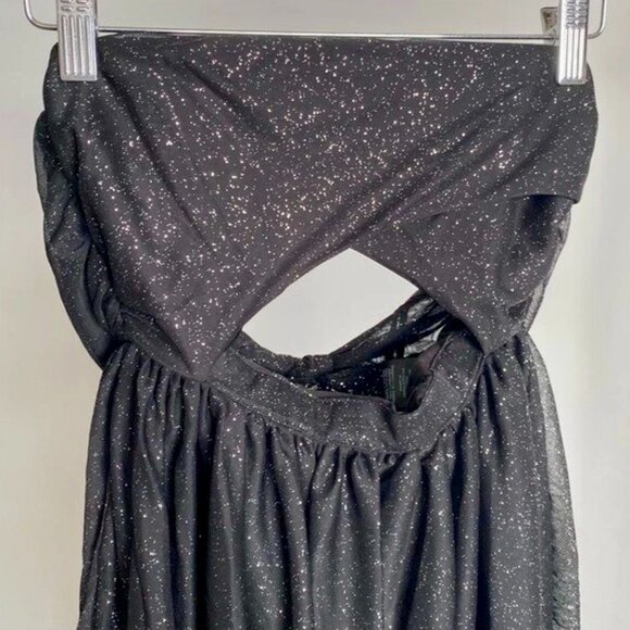 For Love & Lemons “Juni” Maxi Dress – Shimmer Black Strapless NWT ✨ - Picture 6 of 16